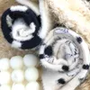 Women Socks Mink Spotted Plush Winter Mid Tube Coral Velvet Milk Cow Kawai Soft Warm Thicken Indoor Floor Stockings