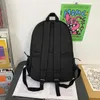 Rugzak trendy heren rugzak mode eenvoudige solide kleur boekzak tiener dames meisje schooltas zwarte laptop mochila