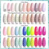 Nagellacklilycute 7ml Shell Gold Glitter Gel Nagellack Nagelkunst Vernis Semi Permanent Soak Off UV LED DIY mit jeder Farbbasis Gellak Y240425