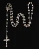 24pcs por atacado/colar de rosário de cristal de 6 mm, colar de oração da Terra Santa Católica6723098