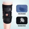 Kussens 1 stks scharnierende kniesteunbrace verstelbare compressie kniebeschermer open patella kniebrakstabilisator voor gewrichtspijnverlichting