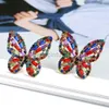 Stud Elegant Cute Colorful Crystal Butterfly Stud Earrings For Women Girl Trend Luxury Quality Fashion Party Jewelry Accessories Gift d240426