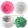 Moules nouvelles Big Flower Shape Silicone Moule Fondant Cake Savon Jelly Ice Chocolate Decoration Tool Tool 3D Rose Moule Argile Résine DIY ART