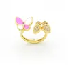 High cost performance jewelry Design Sense Trendy and Personalized Butterfly Ring for with common vnain