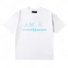 Luksusowe projektanty Mens T -koszule wydrukowane litera kobiet ubrania uliczne am