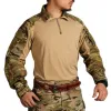 Ebenen EmerGear G3 Combat Tactical Shirt Upgrade -Version Herren BDU Sports Schlanker militärischer Dienst Tops Echtes Multicam