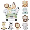 Decoratie Jungle Animal Backlop Safari verjaardagsfeestje decoratie Kids Woodland Wild One Lion Themed Party Supplies Baby Shower Decor