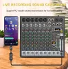 Zubehör TKLBLS Z8 8Channel Audio Mixer 99 DSP -Effekte mit USB -Audioschnittstelle Bluetooth -Funktion DJ -Mixer und 3Band -EQ -Stufe Outdoor