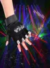 Zielone czerwone rękawiczki laserowe z 4pcs 532nm 80MW laserowe rękawiczki LED LED Luminous Rękawice do DJ Club Dance Party Decoration 9765963