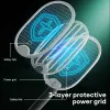 Zappers Foldable Electric Mosquito Killer Fly Swatter Trap USB Rechargeable Mosquito Racket Insect Killer with UV Light Bug Zapper 3000V