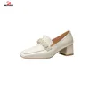 Dress Shoes SKLFGXZY European American Style Women Genuine Leather Cowhide High Heels Women's Pearl Wedding Party Pumps