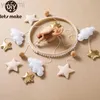 Mobiles# Baby Rattle Toys Brinquedos de madeira Móvel Musical Bell Salte brinquedo de 0-12 meses recém-nascido elefante elefante infantil suportes de presente de berço D240426