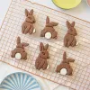 Formar påskaren Bunny Egg Cookie Cutter Emmfriends Mögel kanin kyckling fondant kexskärare bakningsverktyg Happy Easter Party Diy Decoration