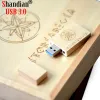 Drives Shandian Wood Album Style High Speed ​​USB 3.0 4GB 8GB 16GB Fashion Gift 32GB 64 GB USB+Box Wedding Photography Gratis anpassad