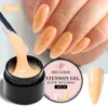 Nail Polish MEET ACROSS 8ml Glitter Extension Gel Nail Polish Nude Pink Gold Foils Effect Semi Permanent UV Gel Varnishes Nails Art Manicure Y240425