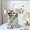 Vases Ornements de ménage décoration de salon créative arrangement de fleurs transparentes