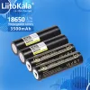 Liitokala 18650 Batería de litio LI-35A Batería recargable de 3500 mAh Capacidad de alta capacidad 3.7V Batería de linterna de luz puntiaguda