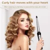 Lisseurs cheveux professionnels curling fer coiffure en céramique bouclé courrure baguette pour boucles naturelles longues fûts de curling effilés.