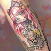 Tattoo Transfer Cartoon Maid Tijdelijke tatoeages voor vrouwen schattige arm waterdichte tattoo stickers kunst blijvende Japanse anime nep tattoo sticker 240427
