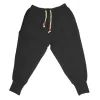 Spodnie dresowe Hip Hop Linen Cotton Harem Pants Men Solid Elastyczne talia joggery nowe workowate spodnie Dasualne spodnie Mężczyźni