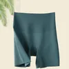 Pantes de la culotte aux femmes hautes pantalons de sécurité sans couture sous-vêtements 2 en 1 anti-glissement non-rouleaux de lifting en soie Buice Silk short