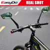 Tillbehör Easyo Bicycle Mirror Cycling Motorcykelspeglar Baksyn Megel för cykel 360 ° Justerbar blå bakspegel