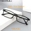 Lenzen yimaruili ultralight mode vierkant tr90 flexibele bril frame puur titanium optisch recept herenglazen frame 9821