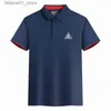 T-shirts masculins Polo pour hommes du printemps / été 2024 Nouveau t-shirt de séchage rapide de haute qualité Fashion Fashion Sweatshirt à manches courtes décontractéesq240426