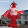 Ogromny nadmuchiwany homar z niestandardowym modelem postaci z kreskówek do reklamy i festiwalu restauracji raków