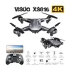 ZK20 XS816 WIFI FPV RC DRONE 4K HD Dual Camera 3D Roll Smart Follow Follow Gest Control RC Quadcopter Model Toys Toys