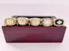 5st 1984 1985 1987 1988 1990 Edmonton Championship Ring Set Men Fan Souvenir Gift Wholesale7542447