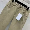 Marka dżinsy kobiety Jean Designer Pants moda logo frotto haft haftowe dżinsy proste rurę chude spodnie z środkową talią dżinsy 25 kwietnia