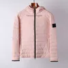 Brand designers topstoney down jacet new Top quality 24 loom woven chambers recycled nylon down jacket Classic badge for warmth parkas