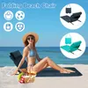 Pillow Beach Chair Folding Lounge Chairs For Adults Lightweight Lawn Portable Mat With Adjustable Shoulder