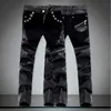 Men's Jeans Newcomer casual mens slim fit leather pants tight denim jeans Trousers 28 36 ACL73L2404