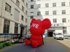 wholesale Factory Price Red Inflatable Balloon Love Bear with Light for Wedding Party Music Park Decoration