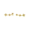 Les boucles d'oreilles sont arrivées 2024 Géométrie de cadeau de Noël Star pour les femmes accessoires de boucles d'oreille de bijourie de mode Sun Burst
