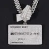 Def VVS Moissanite Handset Iced Out Out Pendant Silver 925 Creditcard Hanger Hip Hop Jewelry Custom Hanger For Men Cadeau