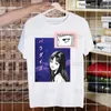 Herr t-shirts Junji Ito tomie shintaro kago skräck japan manga strtwear t shirt harajuku tshirts korta slve casual t-shirt toppar t240425
