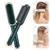 Multifunction Straight And Curly Dual Purpose Hair Straightener Electric Curling Iron Negative Ion Comb 2 In 1 Brush 240418