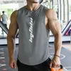 Herr t-shirts män jogger sommar ny fitness mesh gyms snabb torr ärmlös väst man kör under tröja bodybuilding sporttank