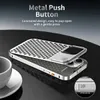 Mobiltelefonfodral Luxury Metal Cooled Hollow Aluminium Phone Case Lämplig för iPhone 15 14 12 Pro Max Plus Aromatic Diffuser Radiator Cover Funna J240426