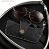 Sonnenbrille Koffer Blumengläser Schutzbox mit Schlüsselbund Tee Blumenhalter PU Leder Sonnenbrille Tasche Q240426