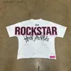 Herren-T-Shirts Punk Rock Star Cartoon gedruckt T-Shirt Street Hip-Hop European und American Short Sleved Mens Y2K Übergroße Harajuku Trendy Top Q240426