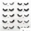 False Eyelashes Viso 3D Mink Lashes Natural Long Handmade Makeup Beauty Winged Fake Eye Extension Tools E19False Drop Delivery Otzid