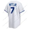 New Royals Custom Baseball Jerseys Bobby Witt Jr Salvador Perez Bo Jackson Hunter Renfroe Home Away Jersey Homem Mulheres Juventude S-3xl