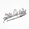 Hair Clips Princess Bridal Tiara Headwear Non-Slip Hairband Fashion Crystal Headdress Diamond Flower Accessories Party