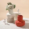 Vases Nordic Flower Vase White Plastics Arrangements Pot Home Living Room Decoration Ornement Wedding