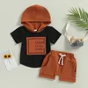 Kleidung Sets Mama ist meine IE Baby Boys Girls Cloth Breemer Hemd Strampler Solid Color Jogger Hose kurz 2pcs Sommer -Outfit