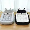 Cat Carriers Crates Houses Warm doghouse with cartoon mat pet products cats online celebrities wholesale 240426